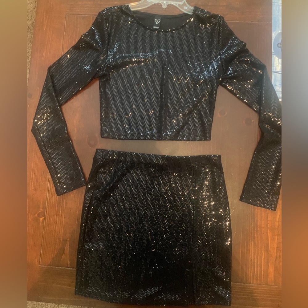 Sequins two piece set